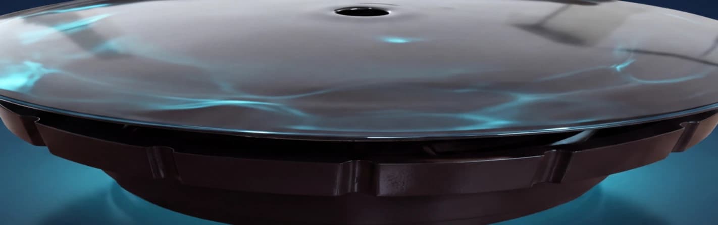 Close view of the HydroPro valve top plate and lower housing