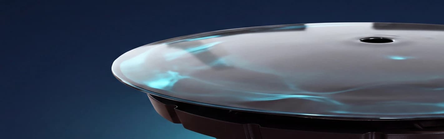 Detailed HydroPro valve product visual with aqua pressure lighting