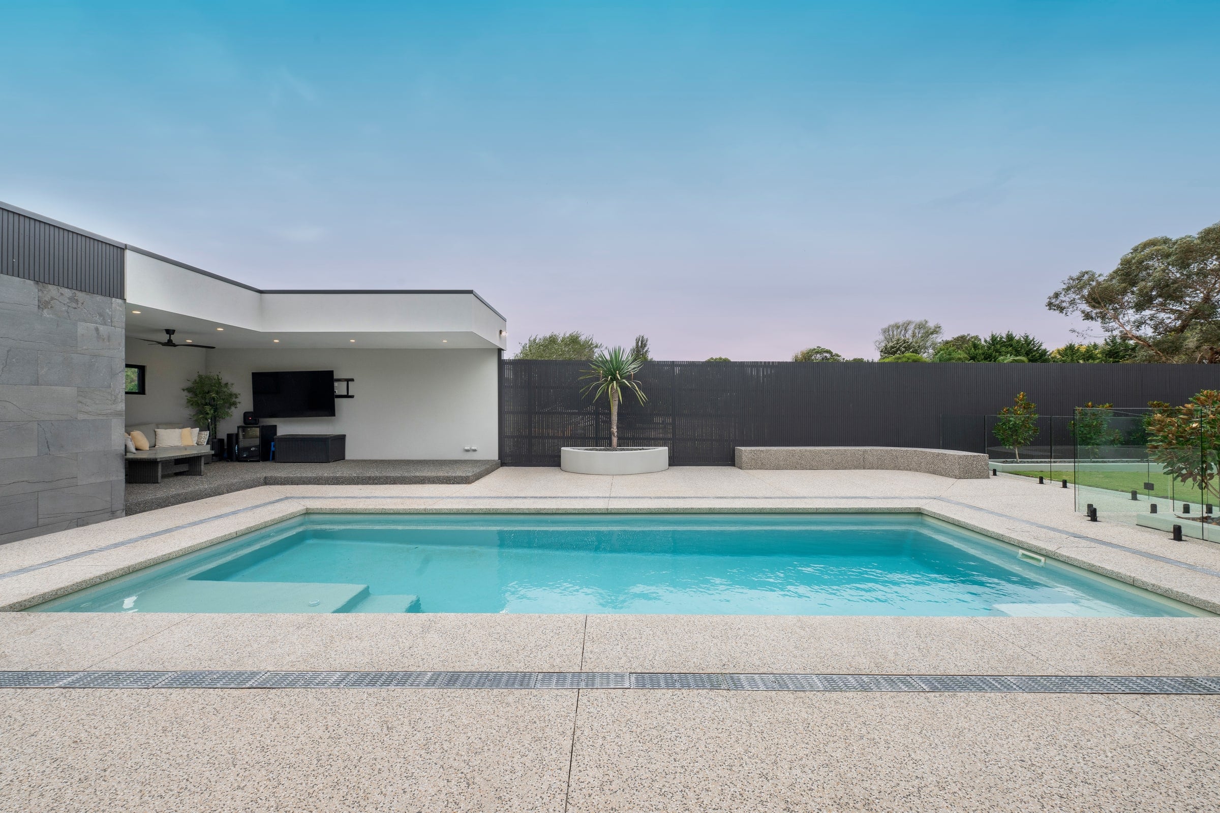 Pool entry and entertaining area in Narre Warren North
